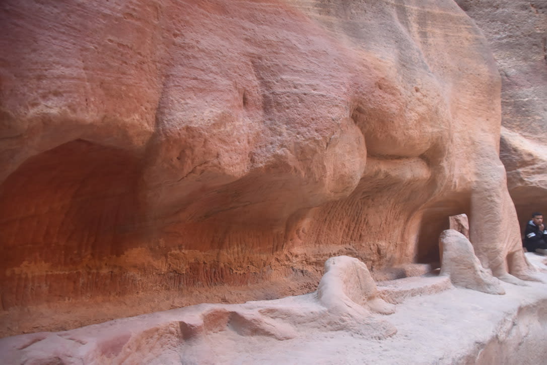 The Caravan Relief, its lower half saved by the silt