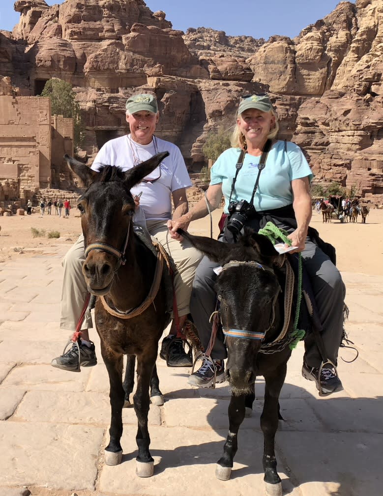 Riding out on the jack-asses