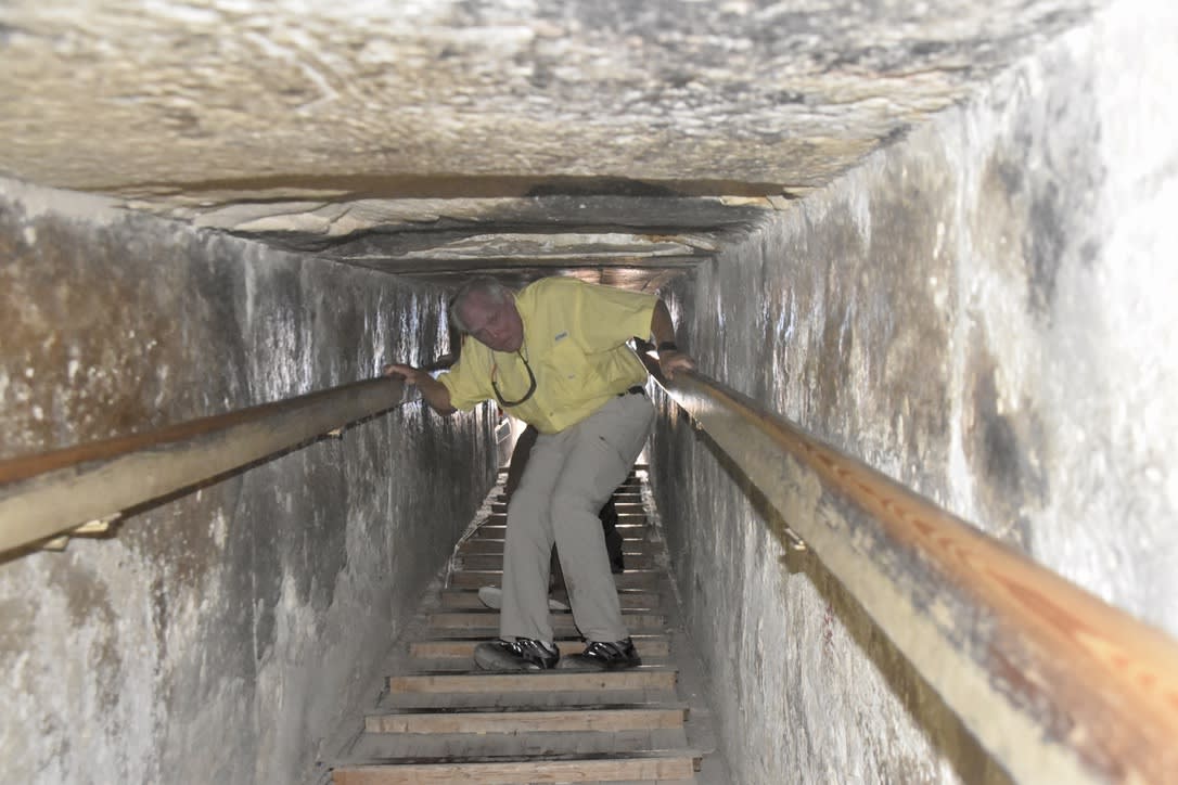 John heading down