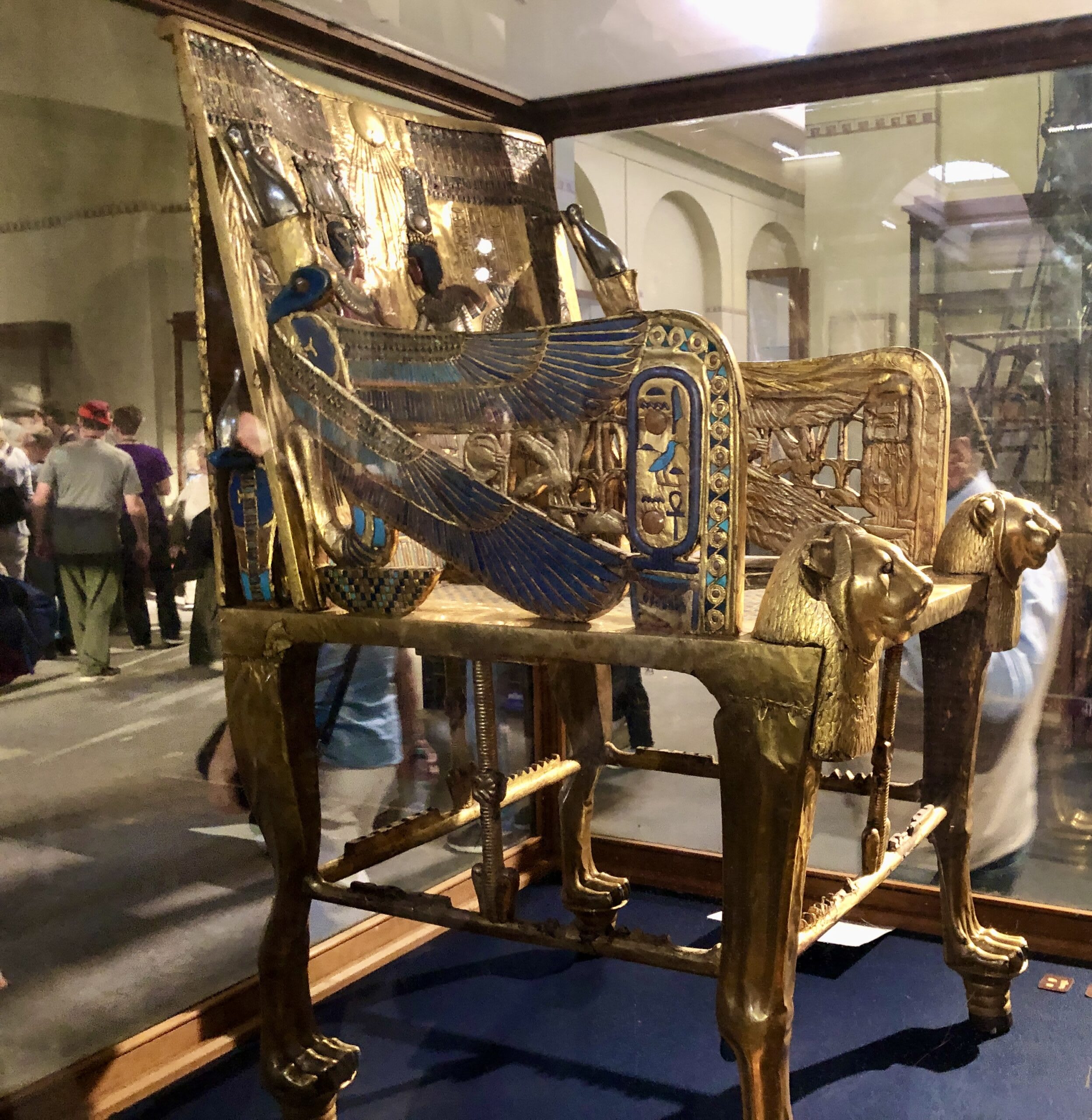 Tutankhamun's golden throne
