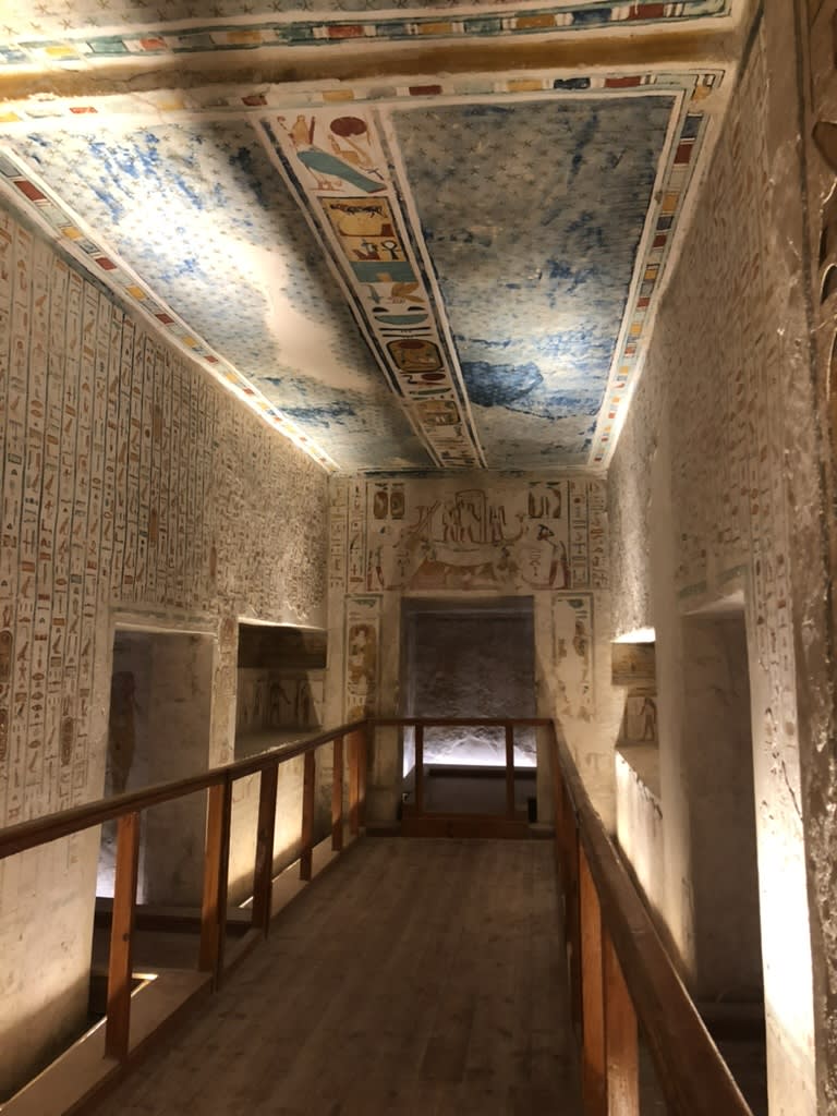 Inside the tomb of Ramesses VII