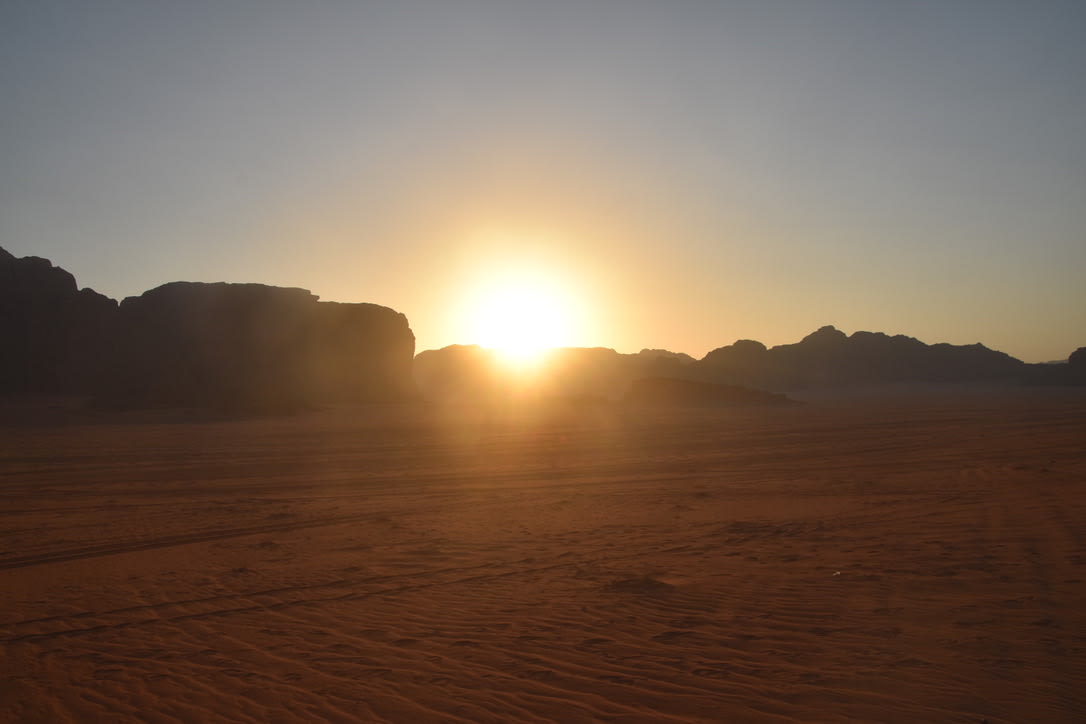 Sundown over Wadi Rum