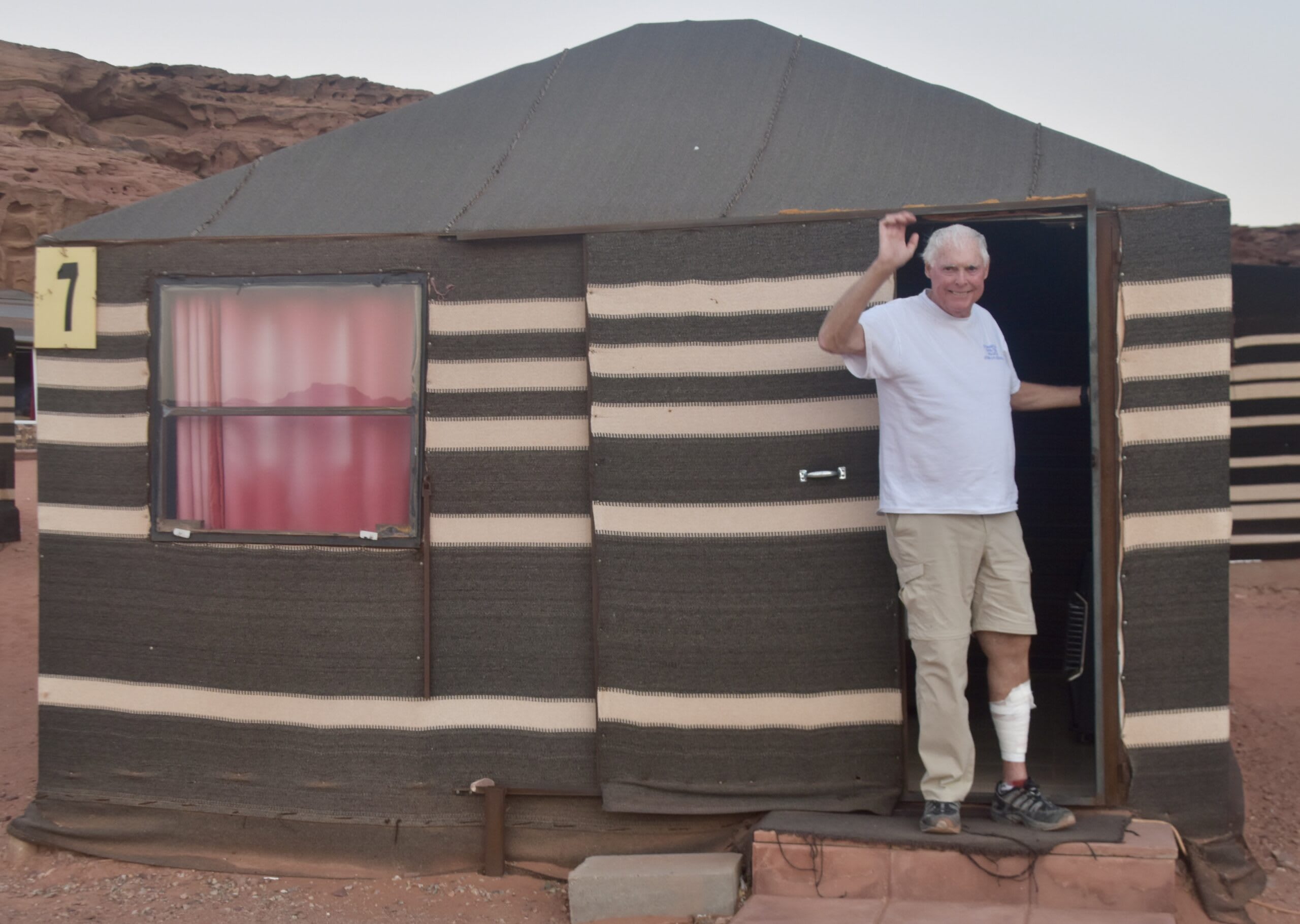 Our tent at the desert camp