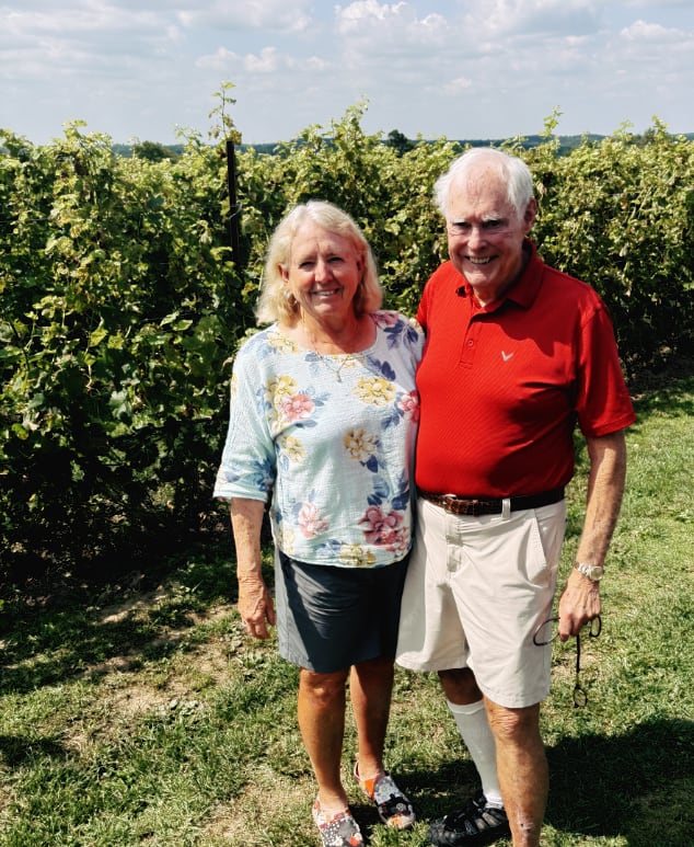 The two of us at the winery