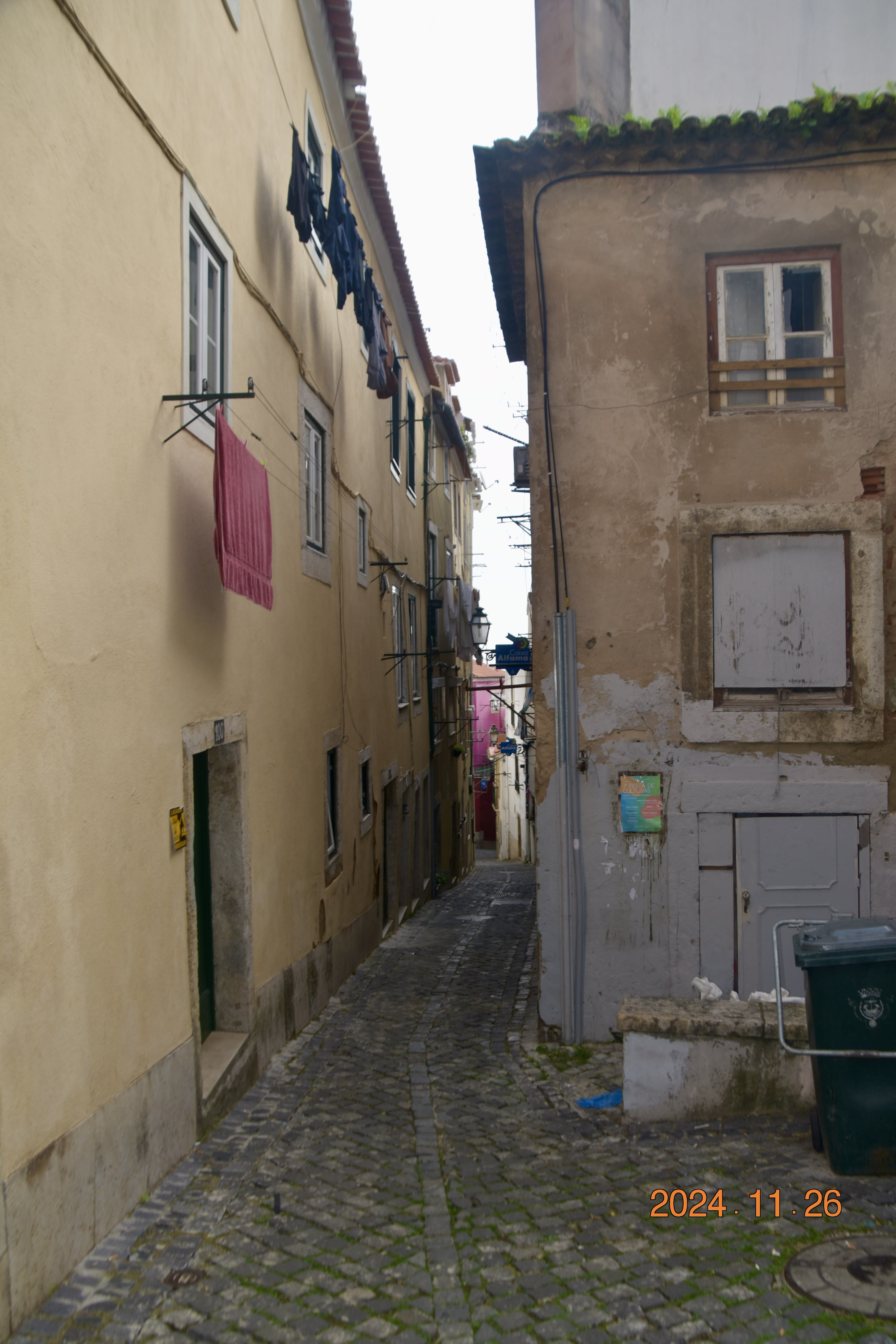 The narrow passages of the Alfama