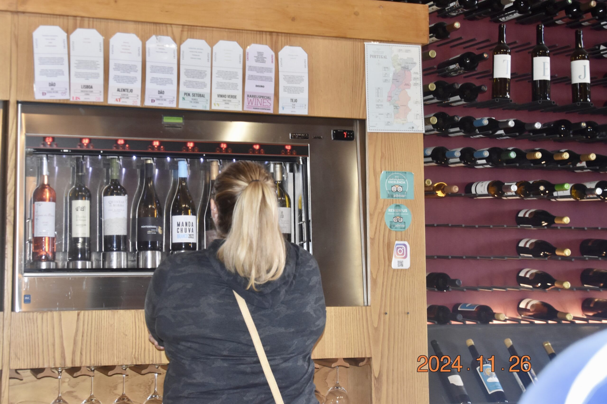 Kieran at the wine tasting