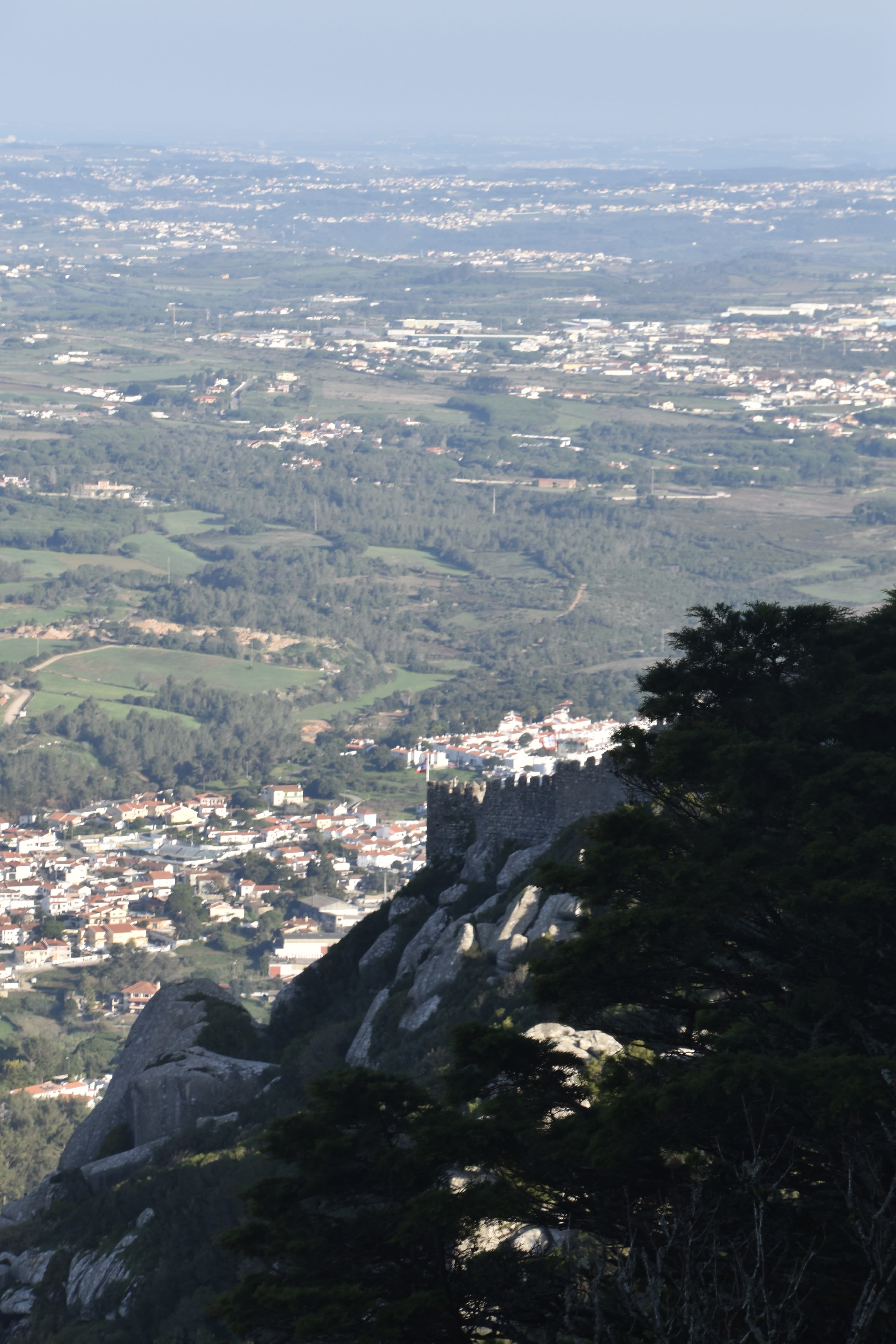 Looking down over the valley from Pena