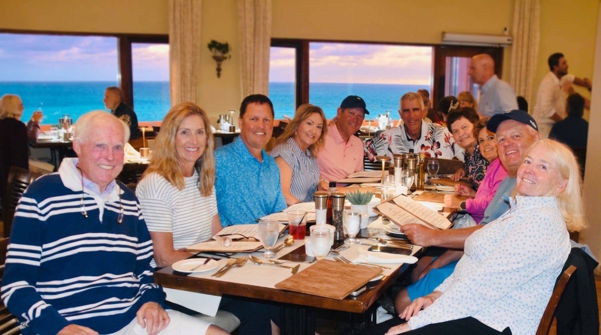 Dinner with the gang that adopted us