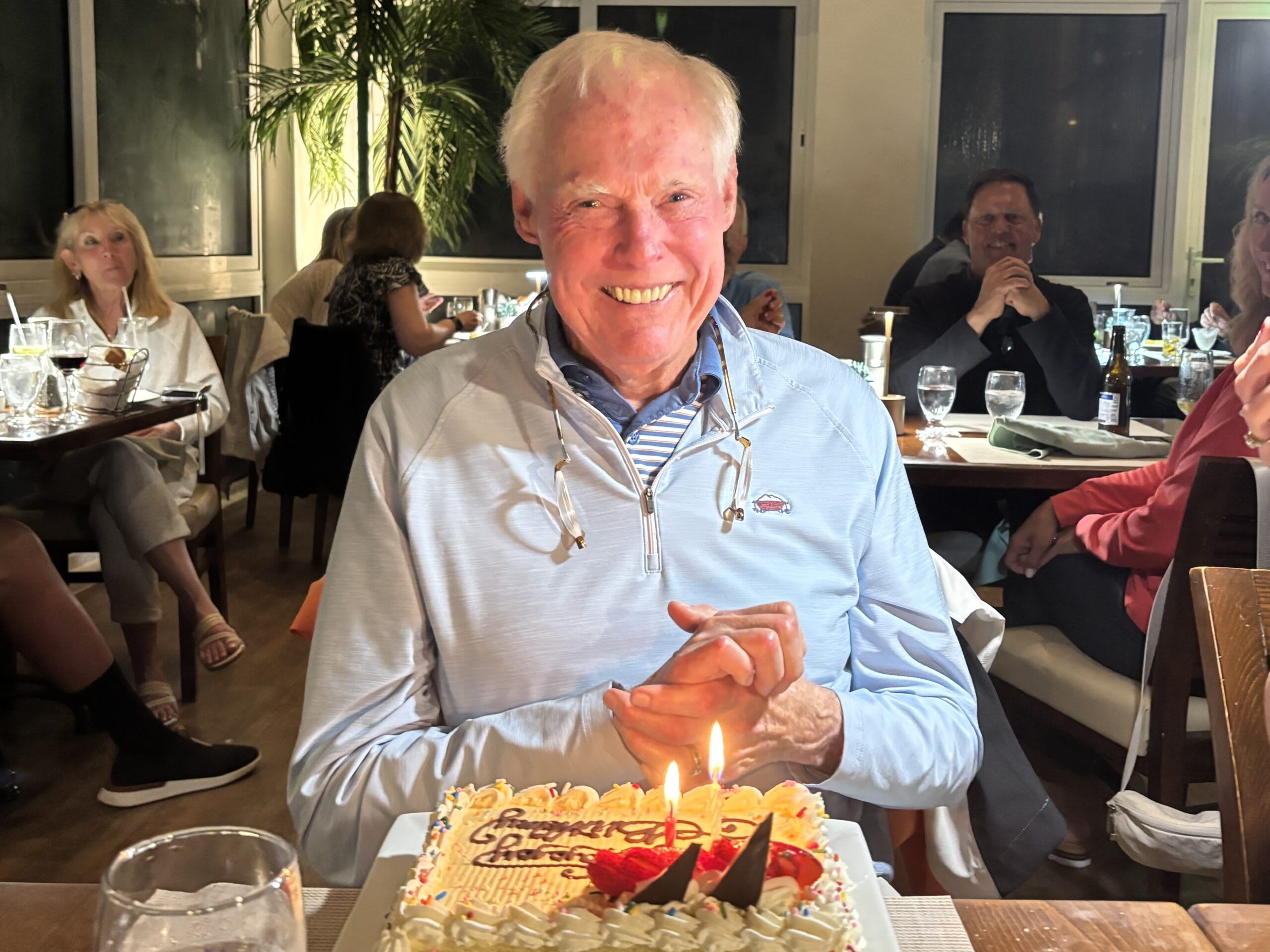 Celebrating John's birthday in Bermuda