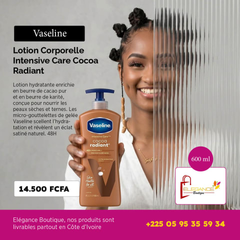 Vaseline Lotion Corporelle Intensive Care Cocoa Radiant