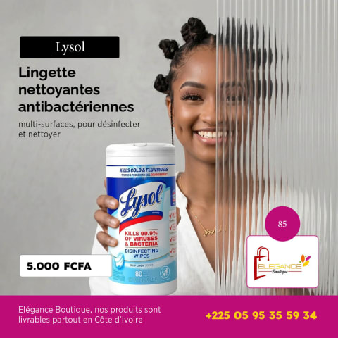 Lysol Lingettes nettoyantes antibacteriennes