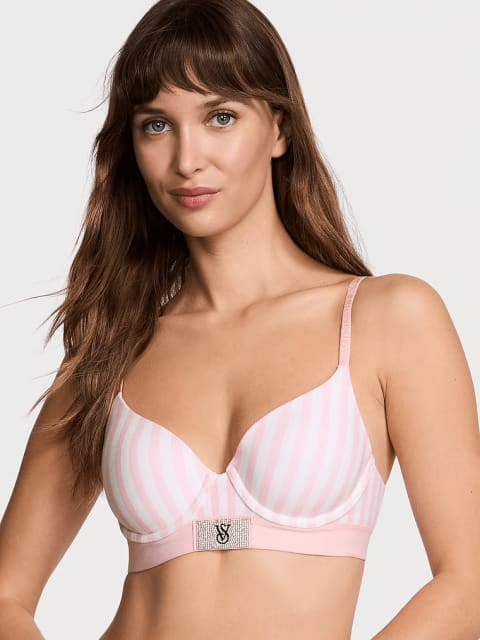 Soutien-gorge push-up à bretelles brillantes