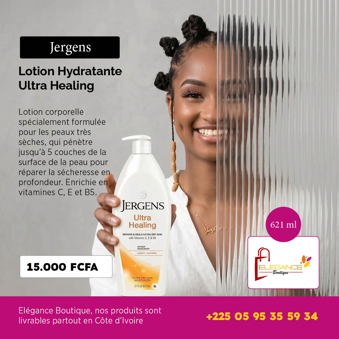 Jergens Lotion Hydratante Ultra Healing