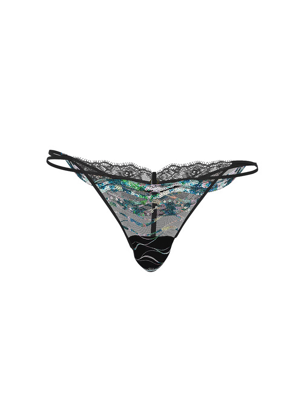 String échancré à broderies scintillantes Siren — photo 2
