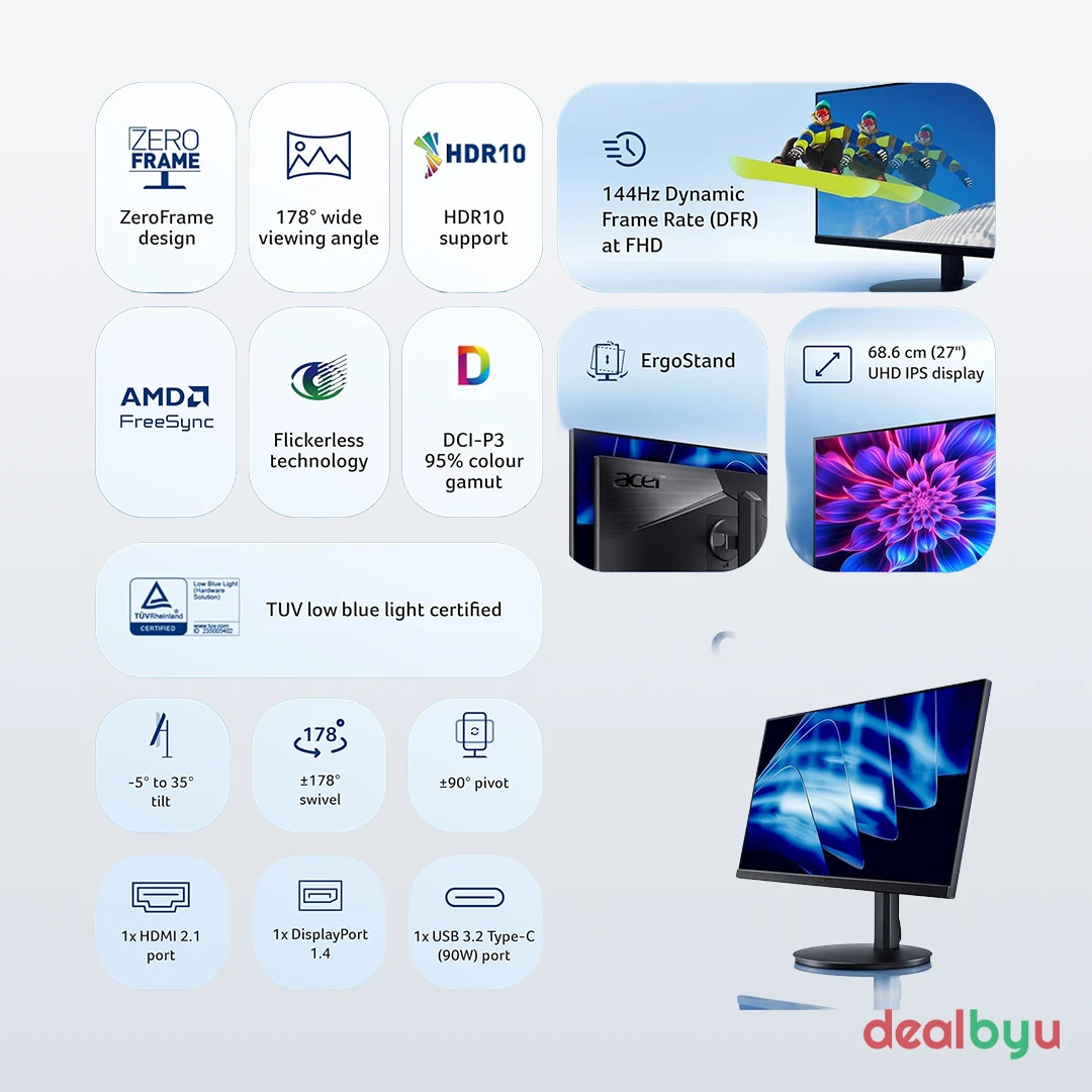 Acer CB272K L2 27-inch 4K Monitor