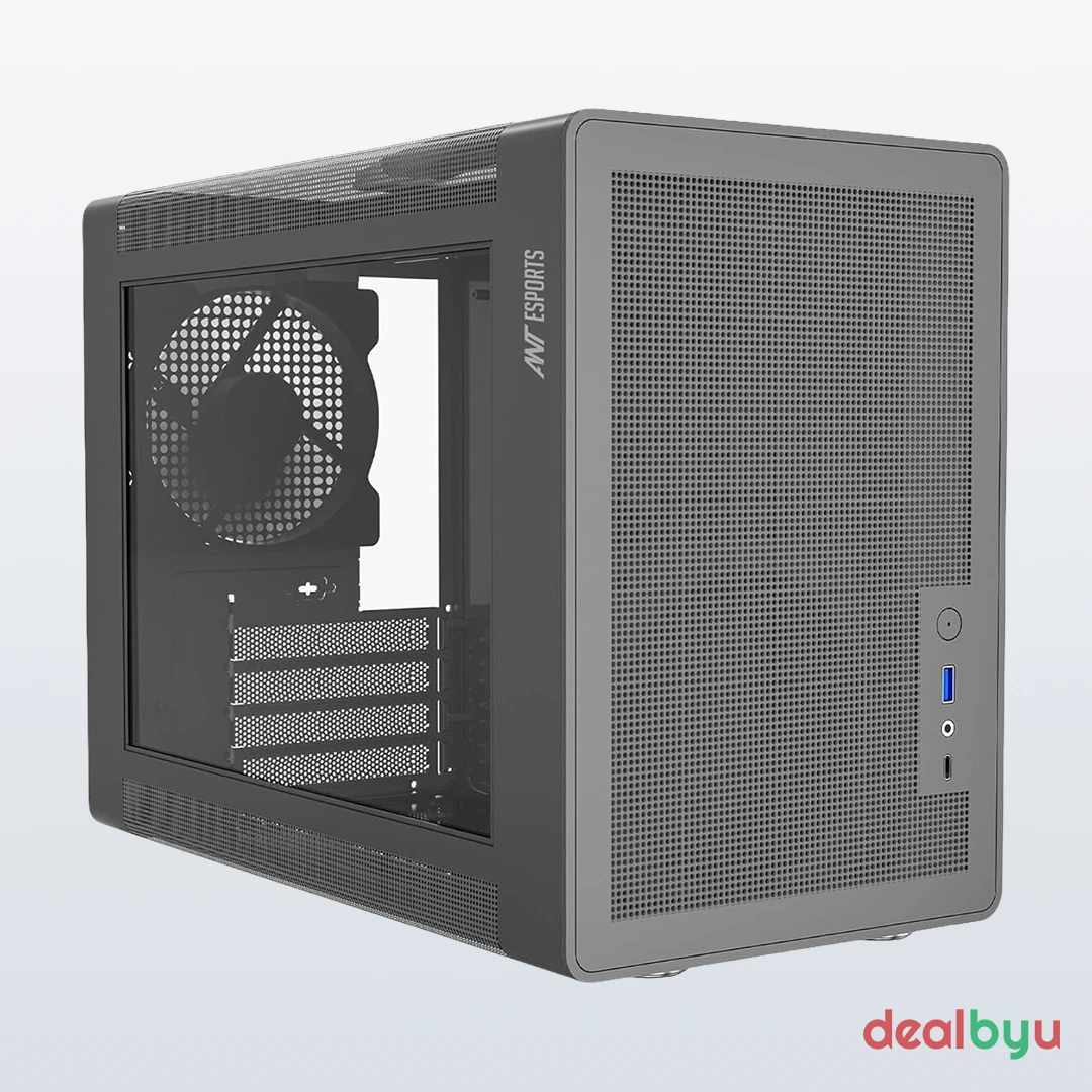 Ant Esports Box C Air V2 — Micro Tower PC Cabinet (ATX)