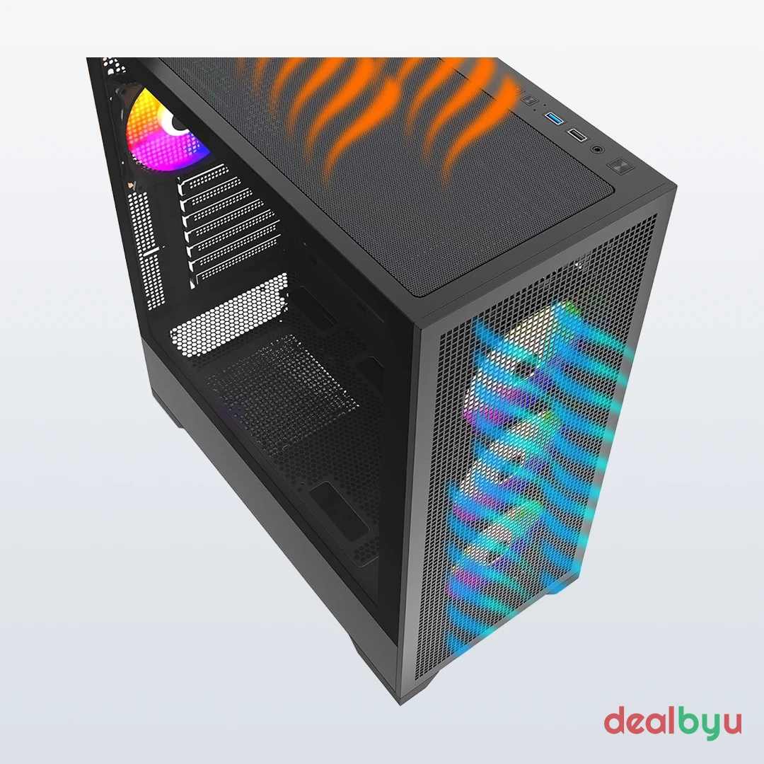 Ant Esports EVO 360 — Mid Tower PC Cabinet (E-ATX)