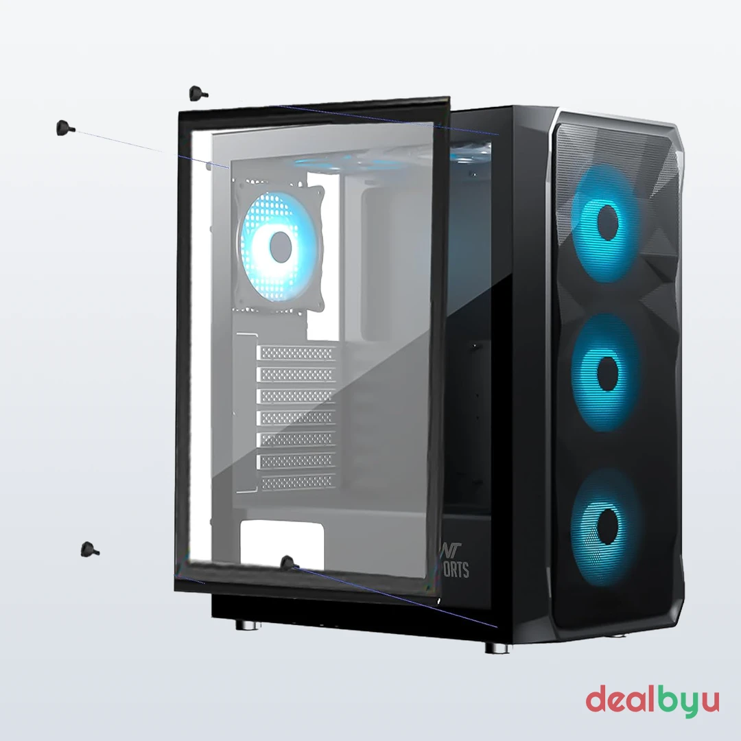 Ant Esports ICE-112 — Mid Tower PC Cabinet (ATX)