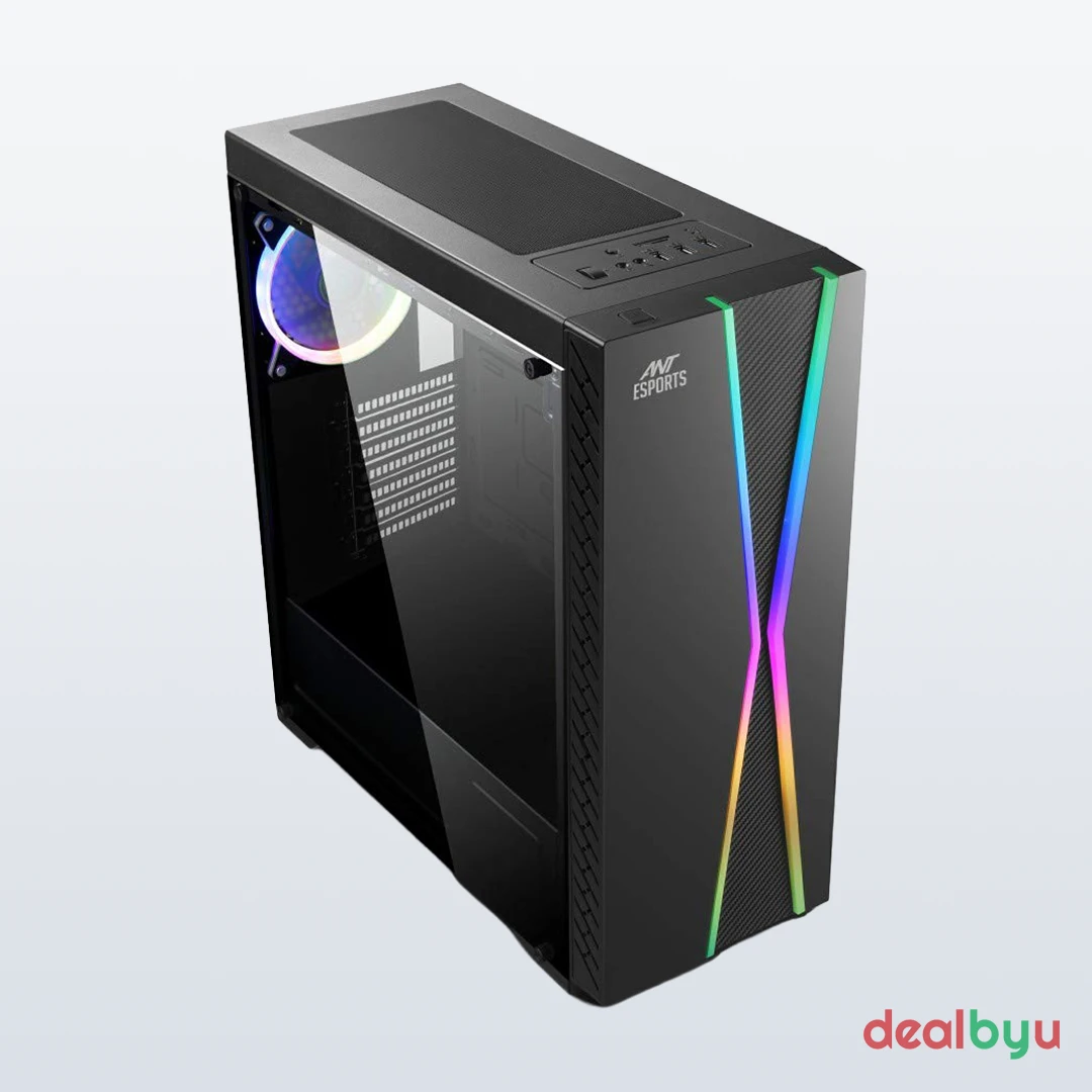 Ant Esports ICE-200TG — Mid Tower PC Cabinet (ATX)