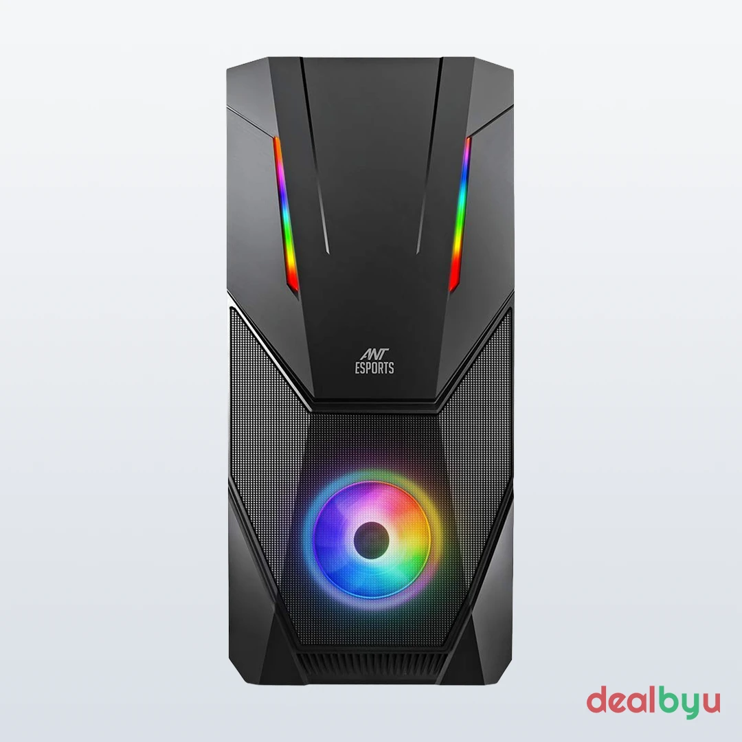Ant Esports ICE-211TG ARGB — Mid Tower PC Cabinet (ATX)