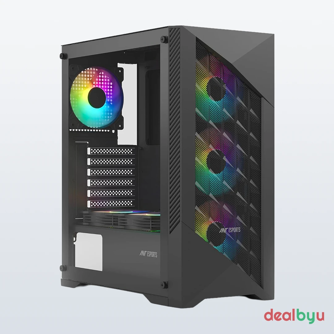 Ant Esports ICE-270M 6F — Mid Tower PC Cabinet (ATX)