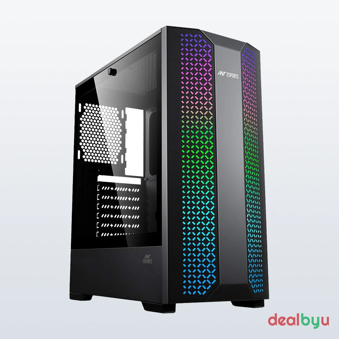 Ant Esports ICE-280TG — Mid Tower PC Cabinet (ATX)