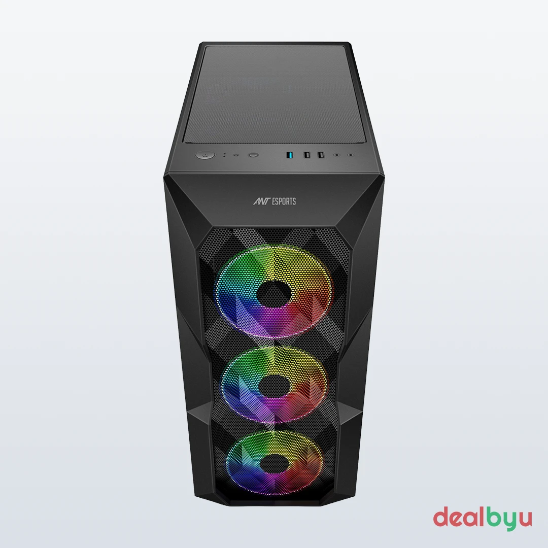Ant Esports ICE-300 Mesh — Mid Tower PC Cabinet (ATX)