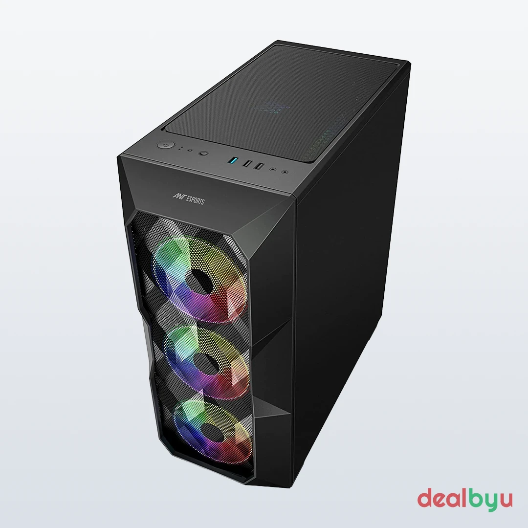 Ant Esports ICE-300TG — Mid Tower PC Cabinet (ATX)