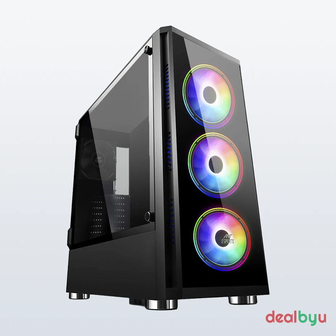 Ant Esports ICE-400TG — Mid Tower PC Cabinet (ATX)