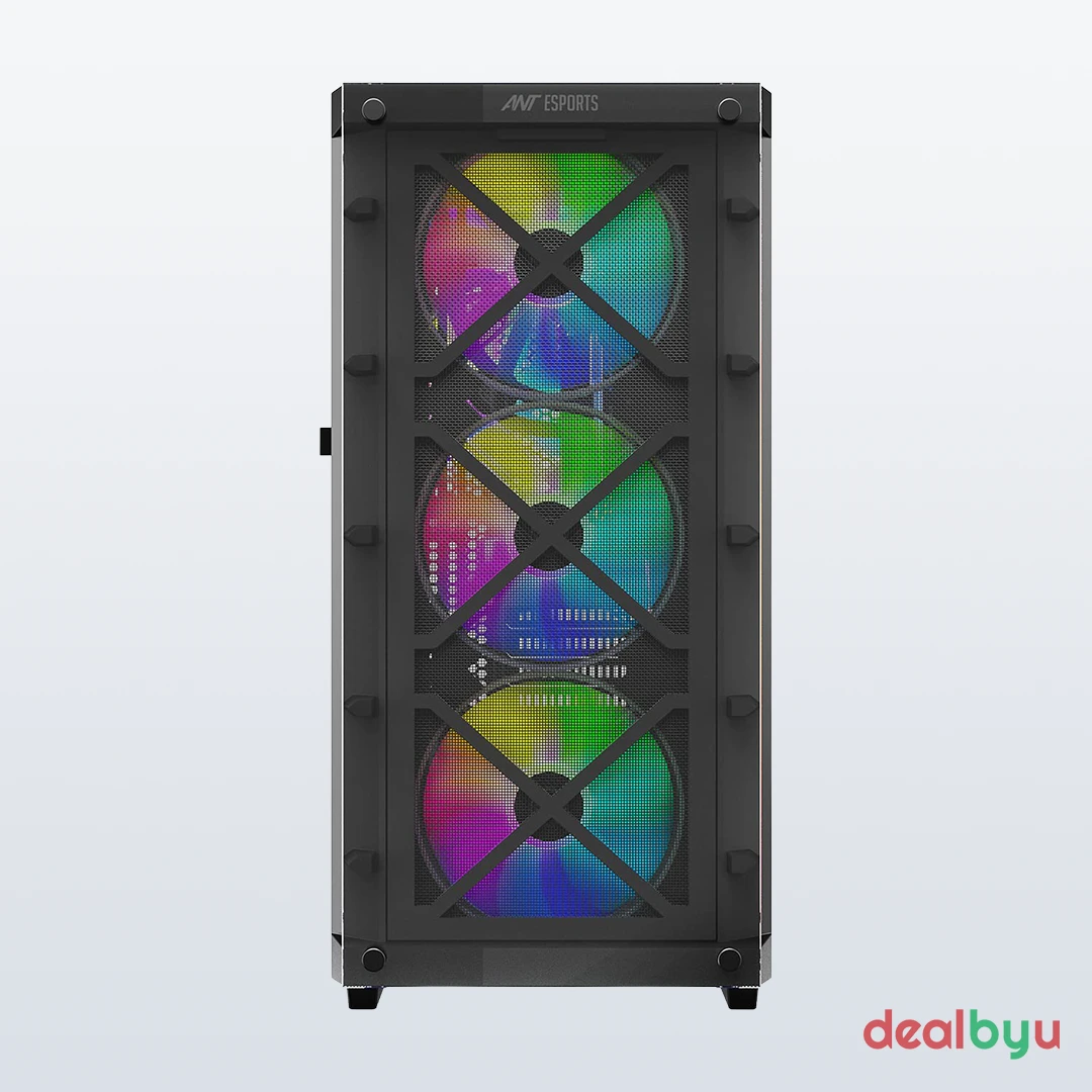 Ant Esports ICE-5000 RGB — Mid Tower PC Cabinet (E-ATX)