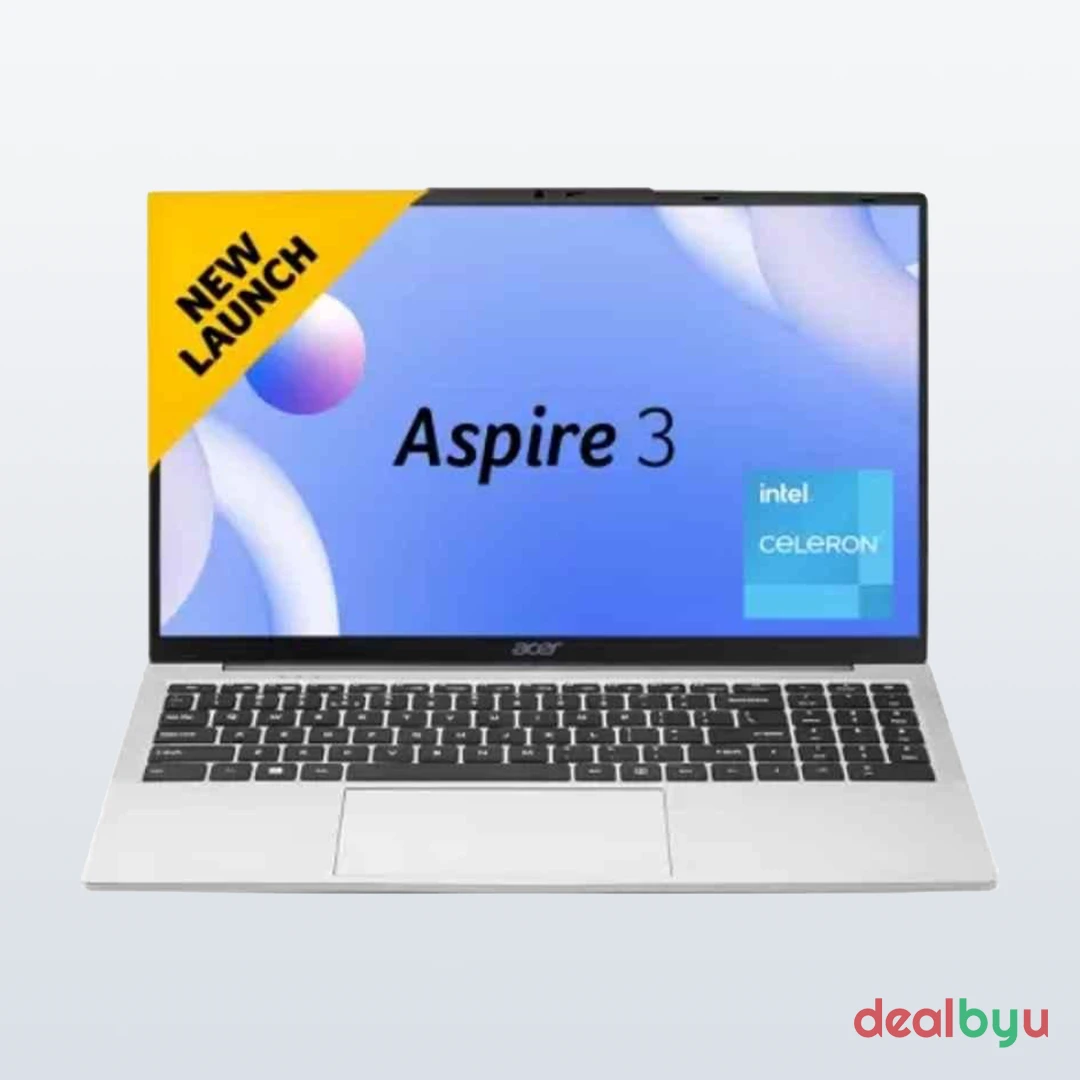 Acer Aspire 3 A325-45 — Intel Celeron N4500, 8 GB / 512 GB, 15.6" HD, Windows 11, Pure Silver