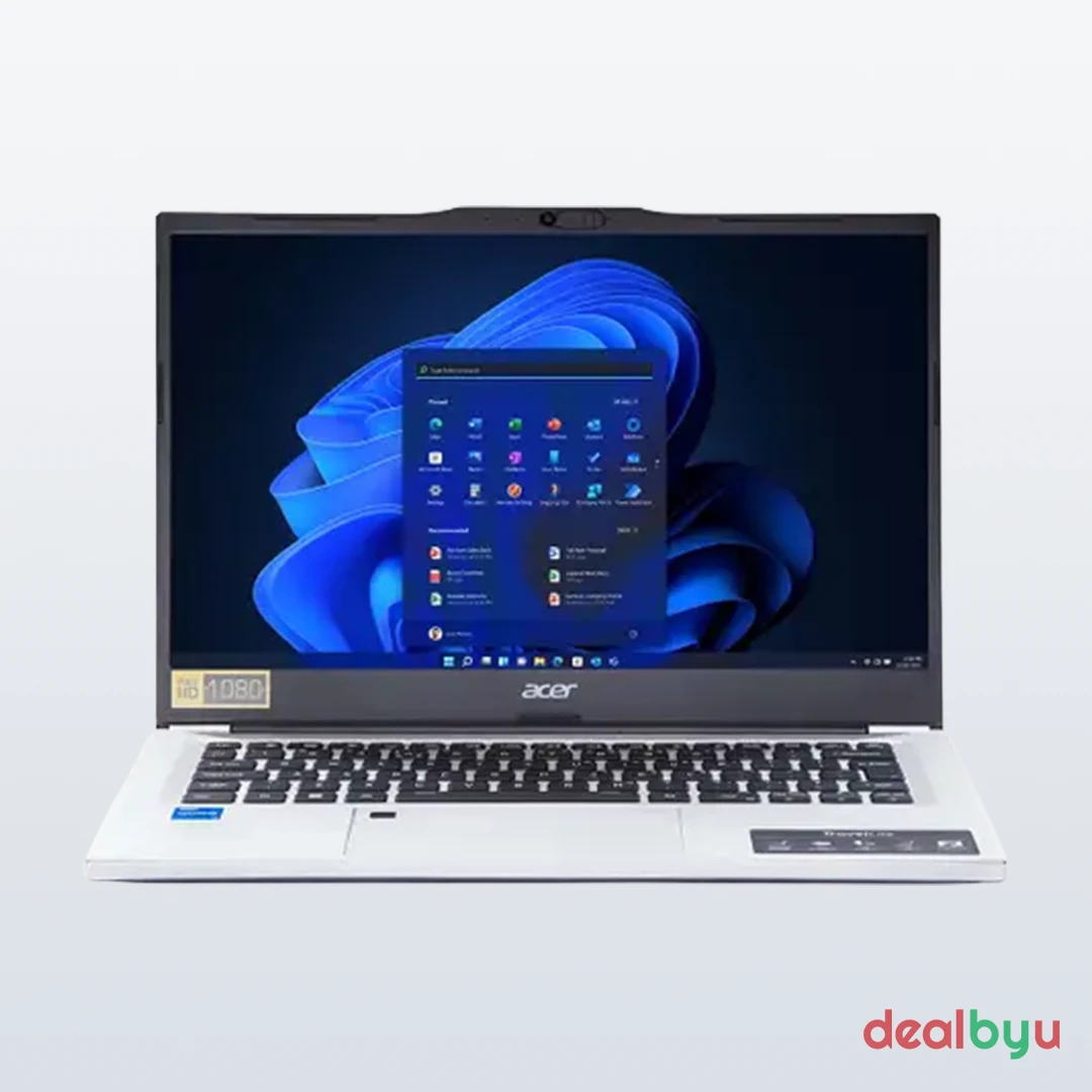 Acer TravelLite TL14-52M — Intel Core i5-1235U (12th Gen), 8 GB / 512 GB SSD, 14" FHD IPS, Backlit + Fingerprint, Windows 11