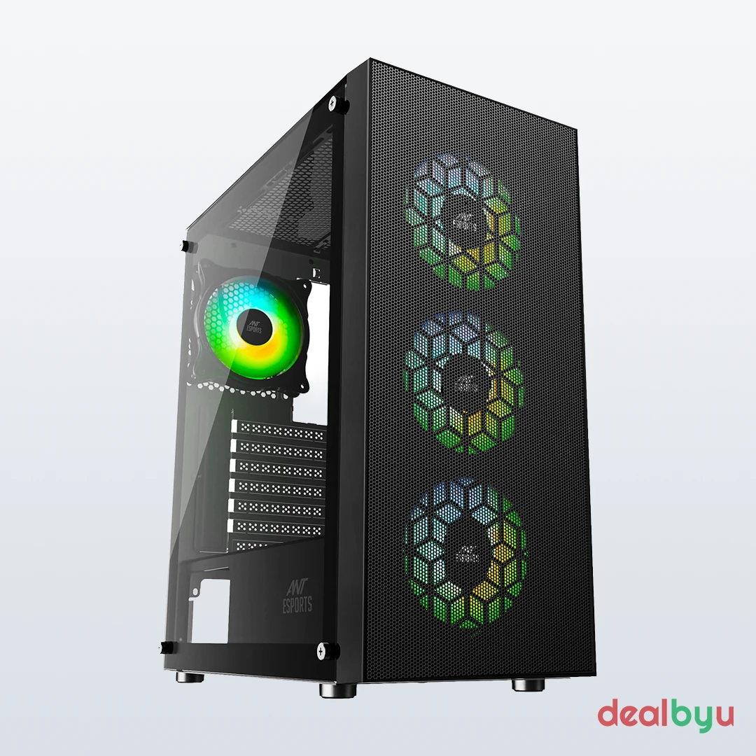 Ant Esports ICE-110 Auto RGB — Mid Tower PC Cabinet (E-ATX)