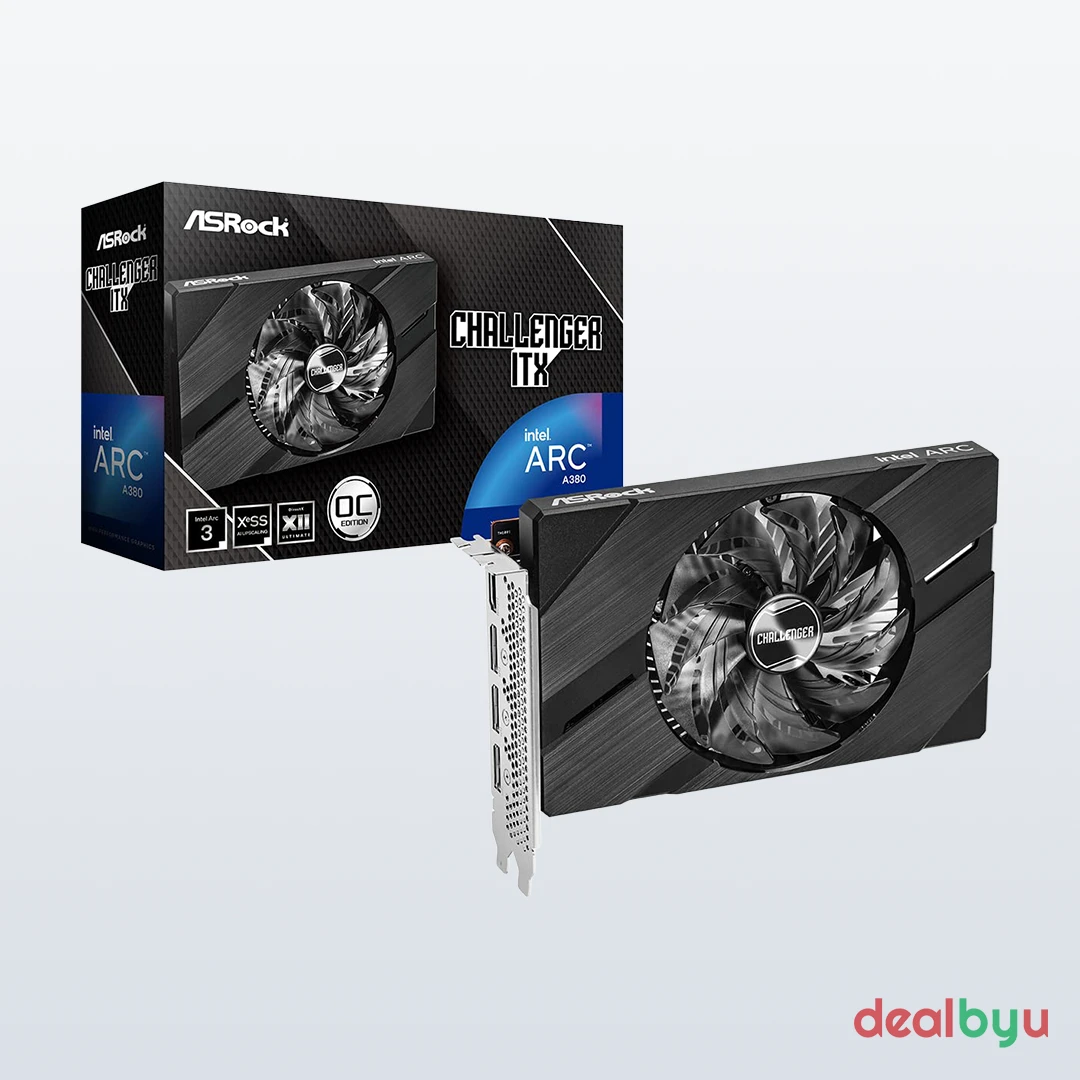 ASRock Arc A380 Challenger ITX 6GB OC Graphics Card