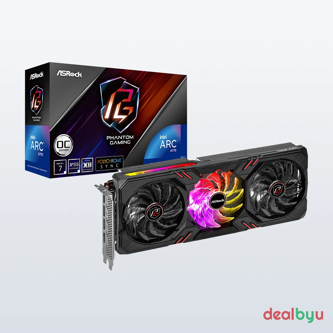 ASRock Arc A770 Phantom Gaming 16GB OC Graphics Card