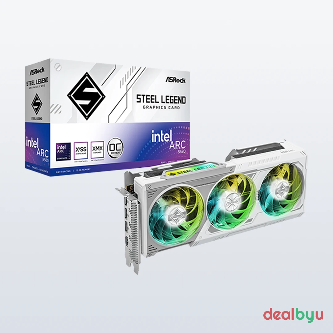 ASRock Arc B580 Steel Legend 12GB OC Graphics Card