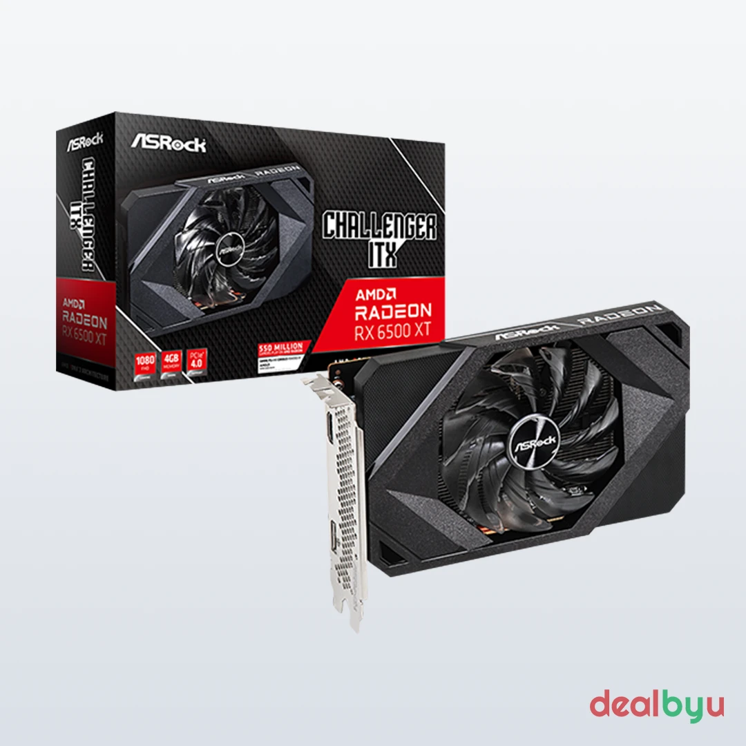 ASRock RX 6500 XT Challenger ITX 4GB Graphics Card