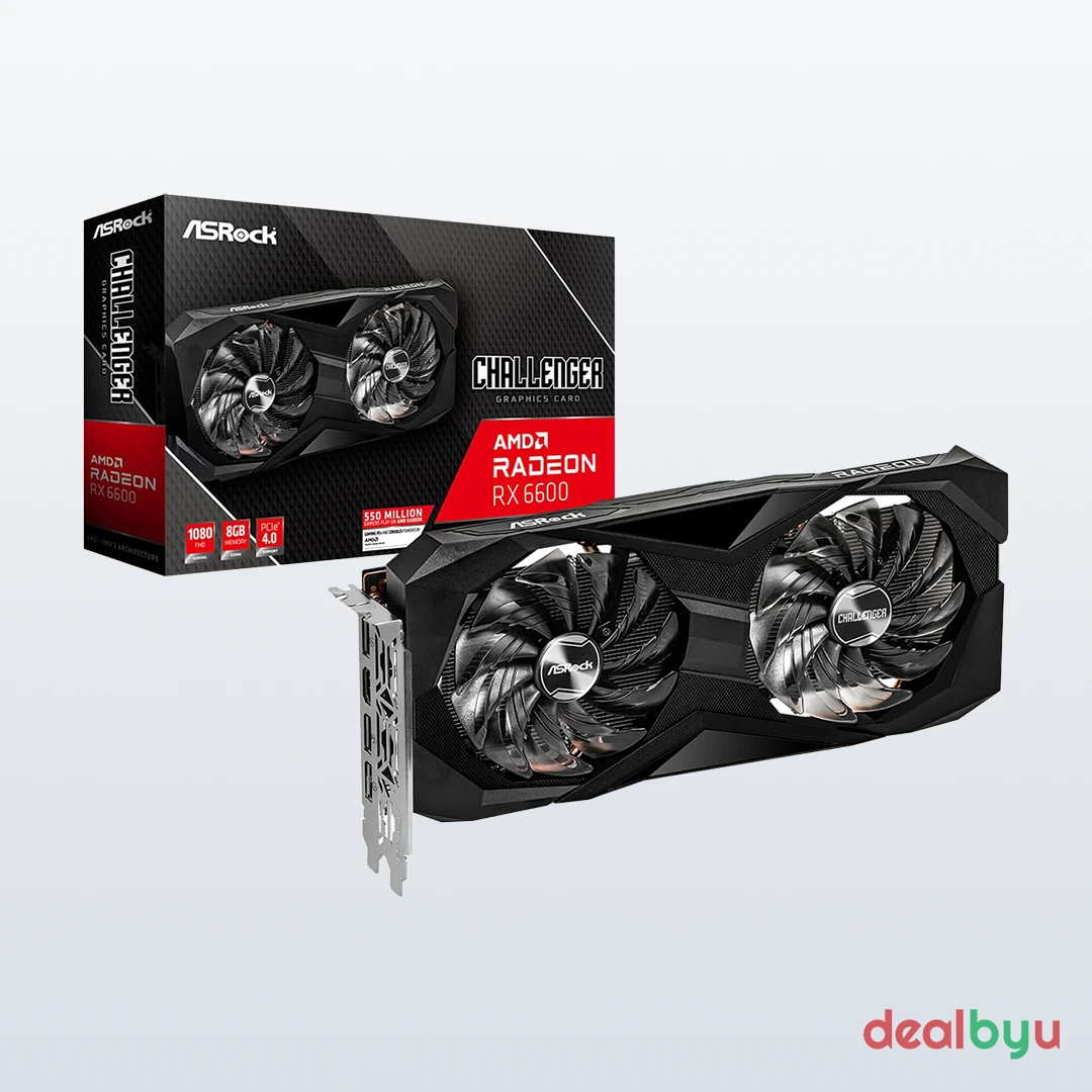 ASRock RX 6600 Challenger D 8GB Graphics Card