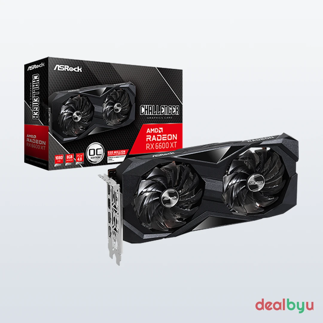 ASRock RX 6600 XT Challenger D 8GB OC Graphics Card