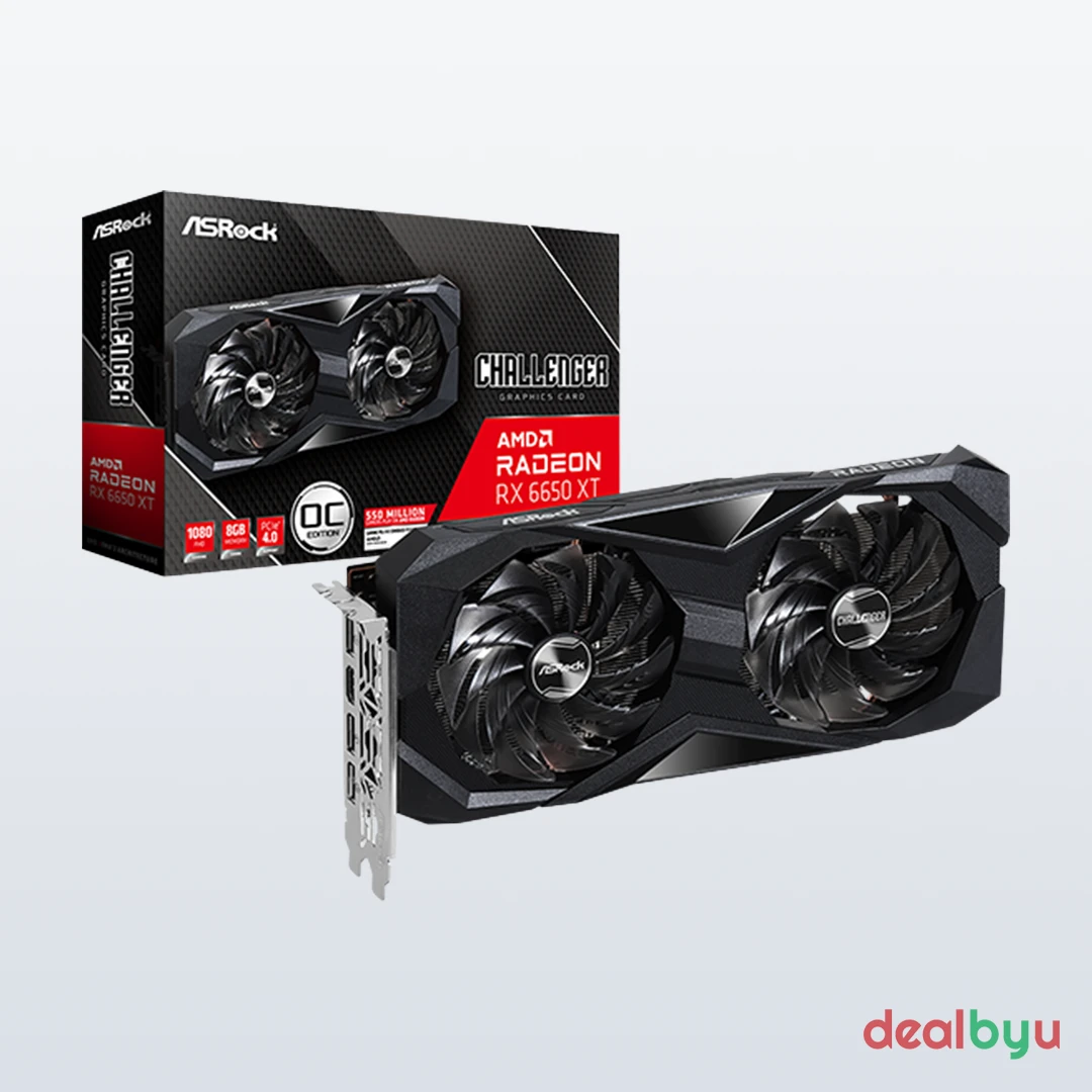 ASRock RX 6650 XT Challenger D 8GB OC Graphics Card