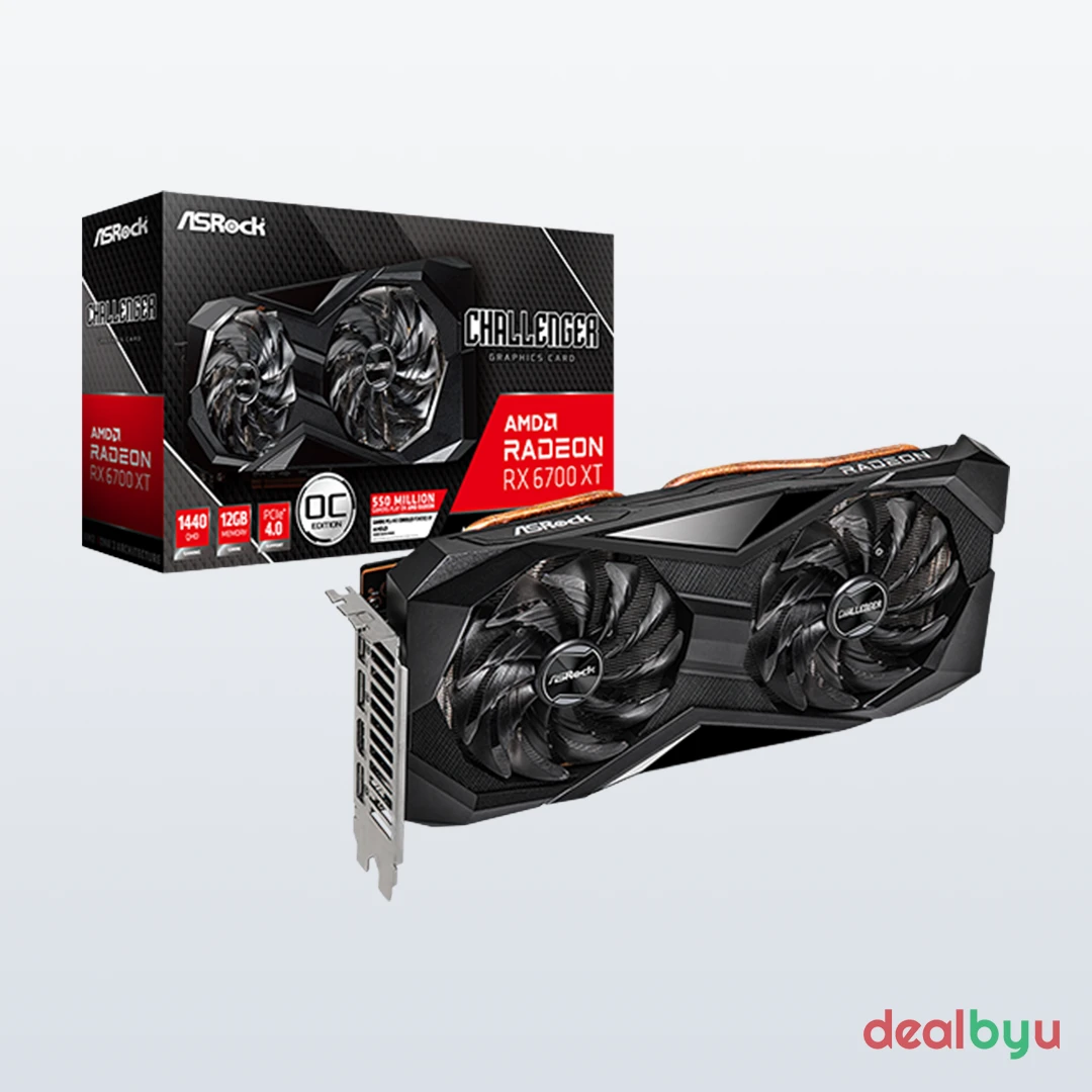 ASRock RX 6700 XT Challenger D 12GB OC Graphics Card