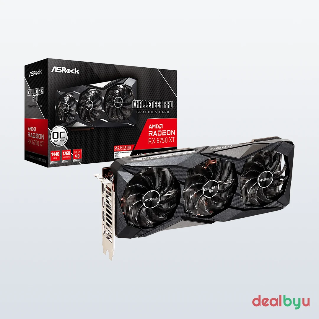 ASRock RX 6750 XT Challenger Pro 12GB OC Graphics Card