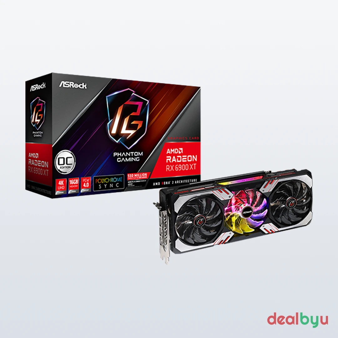 ASRock RX 6900 XT Phantom Gaming D 16GB OC Graphics Card