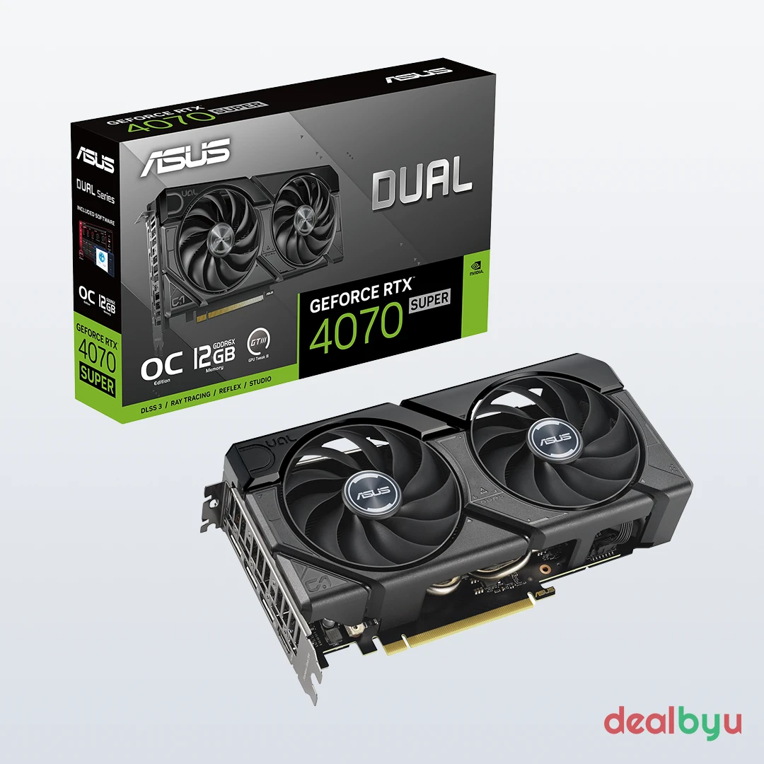 ASUS Dual RTX 4070 SUPER OC 12G Graphics Card