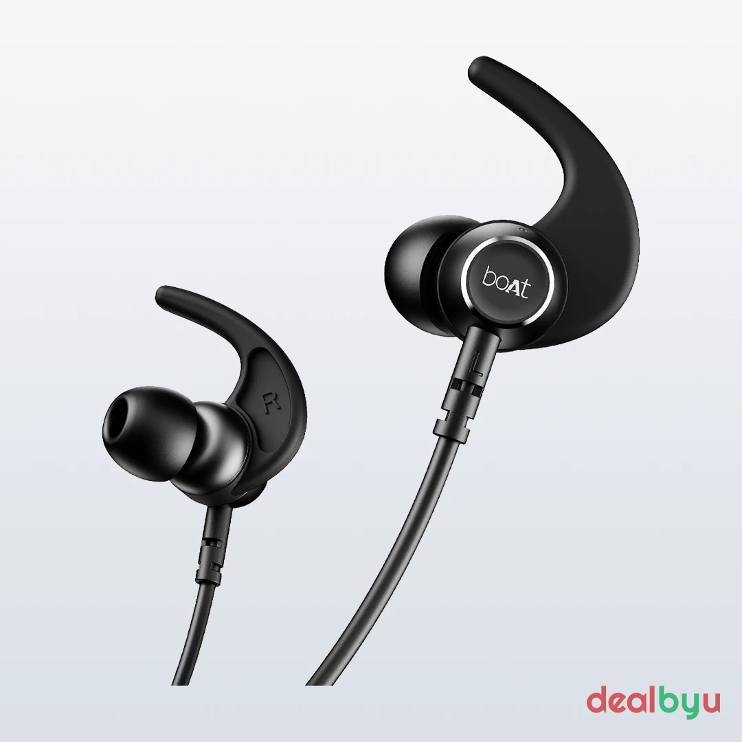 boAt Rockerz 203 — Bluetooth Neckband, 20 H Playback, ASAP Charge, IPX5