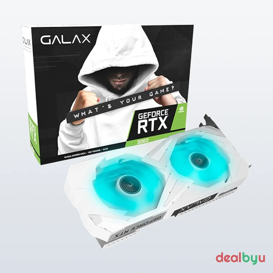 GALAX RTX 3060 EX White 1-Click OC 12G Graphics Card