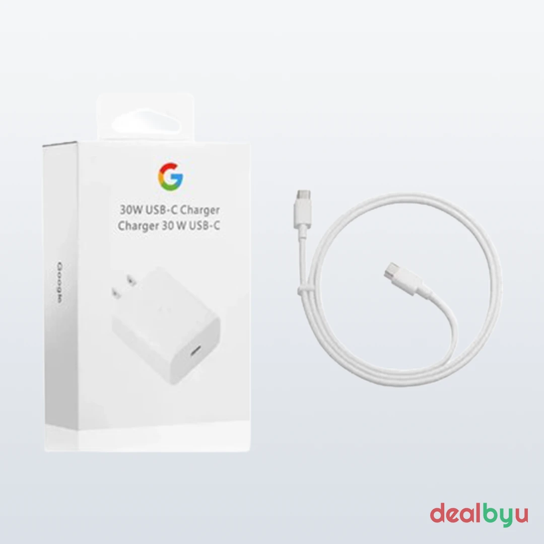 Google 30W USB-C Power Charger Combo (GA02431-IN) — USB-C, PD, 1 m USB-C Cable Included