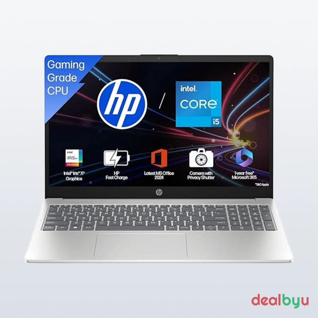HP 15-fd0221TU — Intel Core i5-1334U (13th Gen), 16 GB / 512 GB SSD, 15.6" FHD, Backlit, Windows 11 + Office