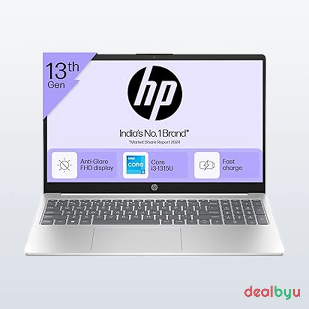 HP 15-fd0572TU — Intel Core i3-1315U (13th Gen), 8 GB / 512 GB SSD, 15.6" FHD, Backlit, Windows 11 + Office