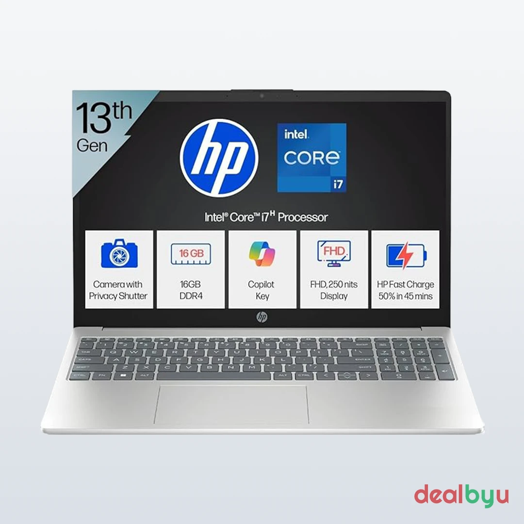 HP 15-fr0025TU — Intel Core i7-13620H (13th Gen), 16 GB / 512 GB SSD, 15.6" FHD, Backlit, Windows 11 + Office